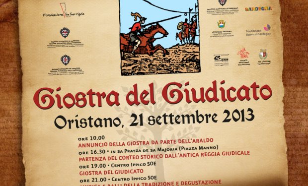 La giostra del Giudicato - Il 21 Settembre un tuffo nella storia medievale di Oristano tra costumi d’epoca e manifestazioni equestri