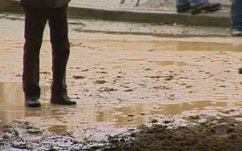 le condizioni della  pista di via mazzini