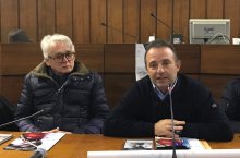 il presidente della fondazione sa sartiglia angelo bresciani e il sindaco andrea lutzu