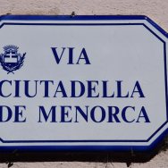 targa Via Ciutadella de Menorca