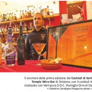 Il Temple Wine Bar di Oristano - con il cocktail Ammentos