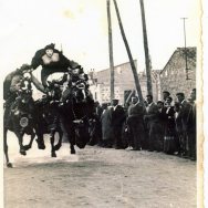 Corsa delle Pariglie in Via Aristana - Anno 1957