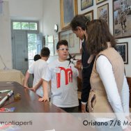 nella sede del Gremio dei Falegnami con gli alunni della scuola Secondaria di Primo grado "L. Alagon" (ist. comprensivo n.4)